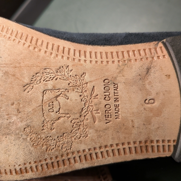 RARE Del Toro Women's Black Slipper Loafers | Made in Italy Size 6 - Picture 7 of 8